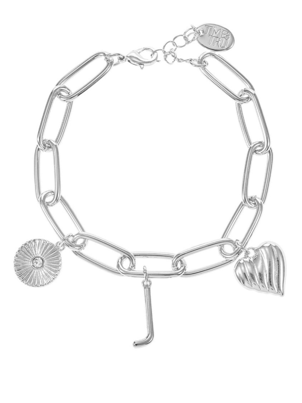 Silver Charm Link Bracelet